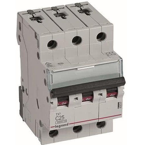 LEGRAND 403547 TX3 LS C25A 3p 6kA 3M afbeelding 1