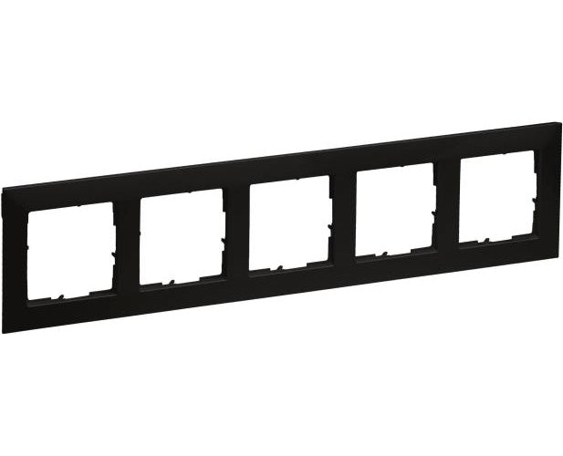 Legrand SEANO 5-fach Rahmen in 765375 der Farbausführung Schwarz lackiert 5 (765375) afbeelding 1