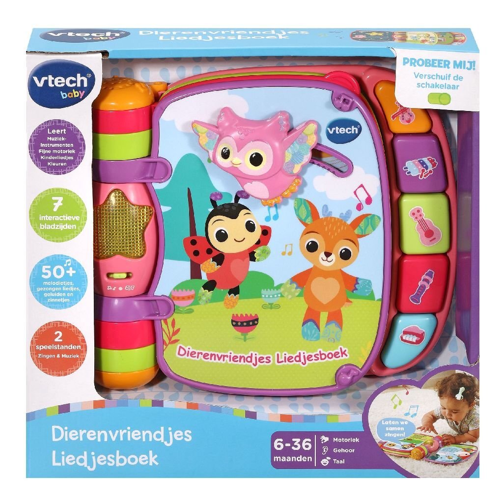 VTech Animal Friend Songbook + Light and Sound Pink