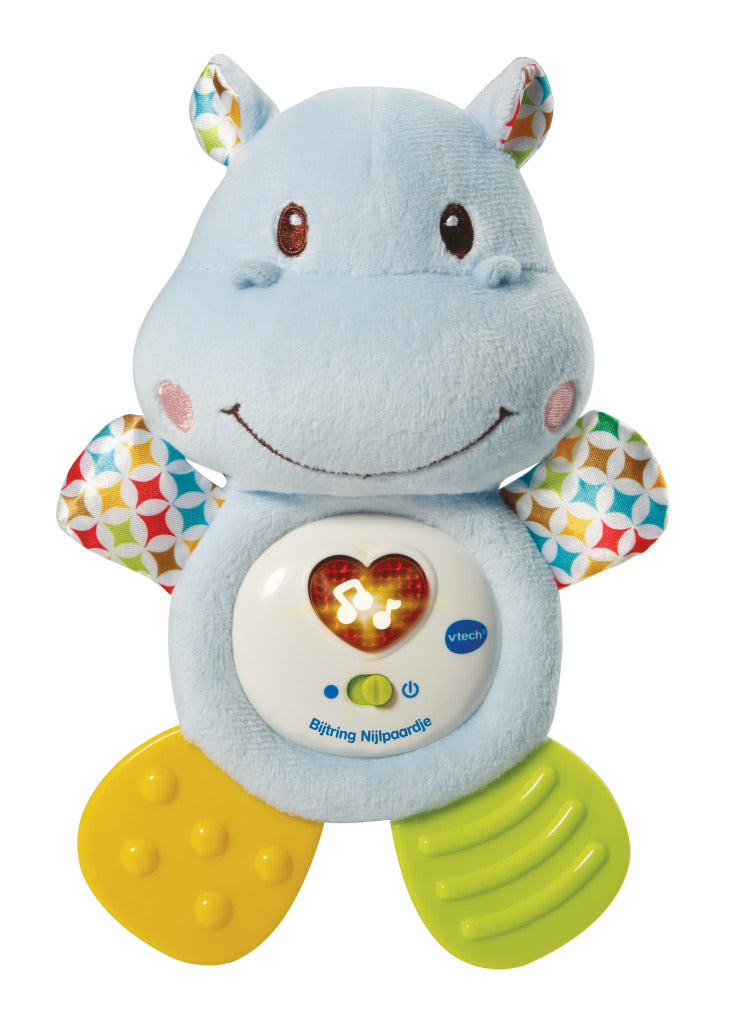 VTech Hippopotamus Teething Ring - Interactive Toy - 10 Melodies, 3 Songs