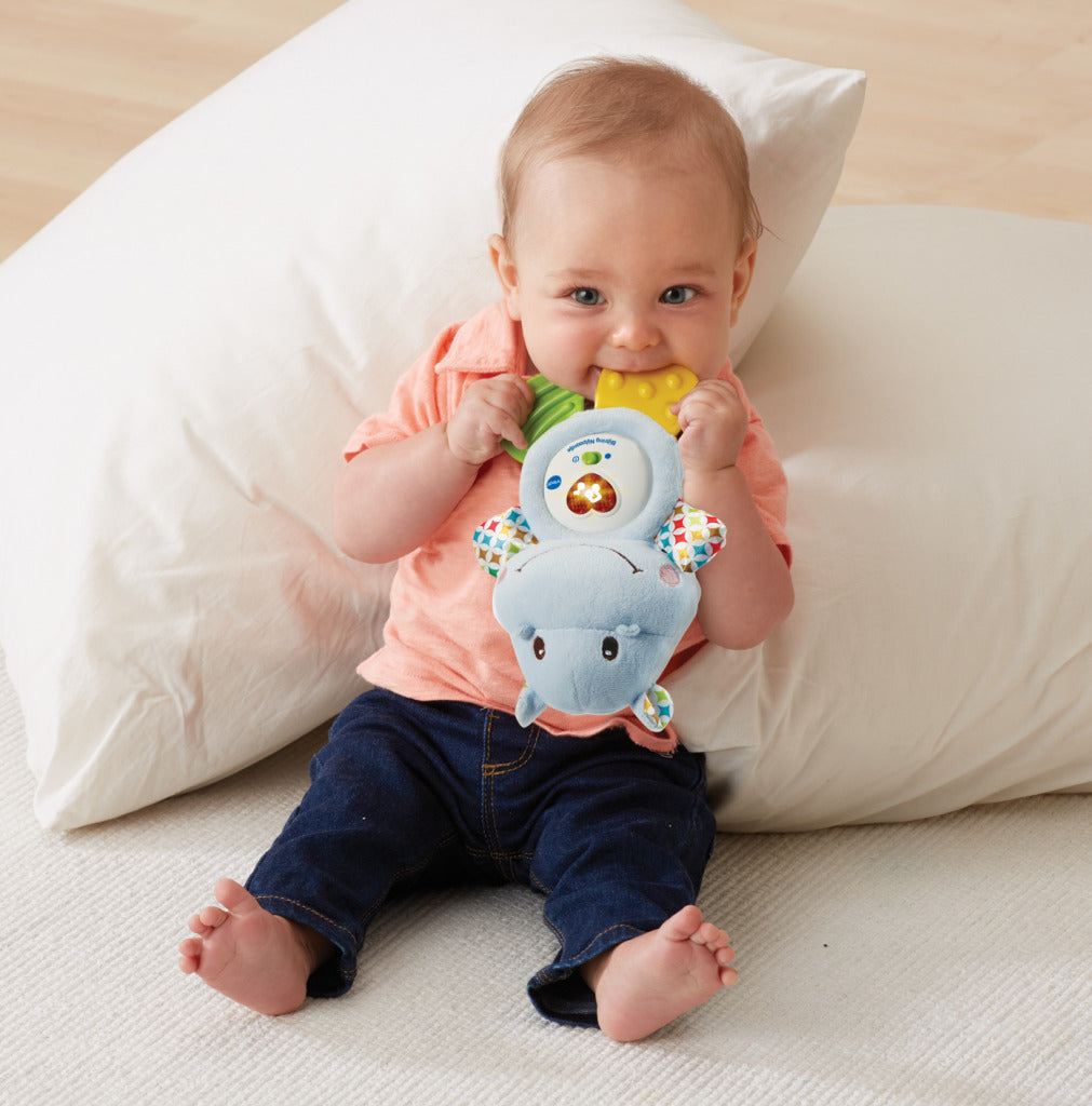 VTech Hippopotamus Teething Ring - Interactive Toy - 10 Melodies, 3 Songs