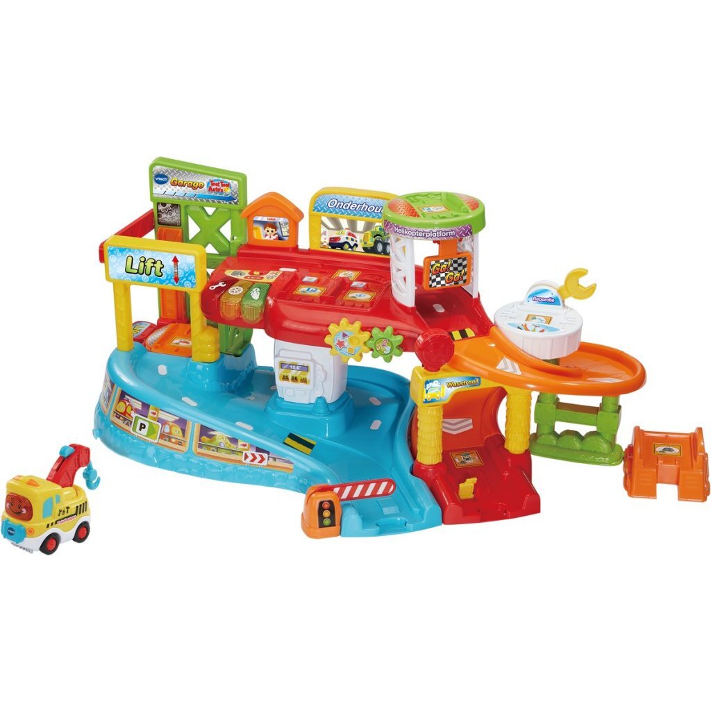 VTech Toot Toot Garage - Light and Sound - Includes Teun the Tow Truck