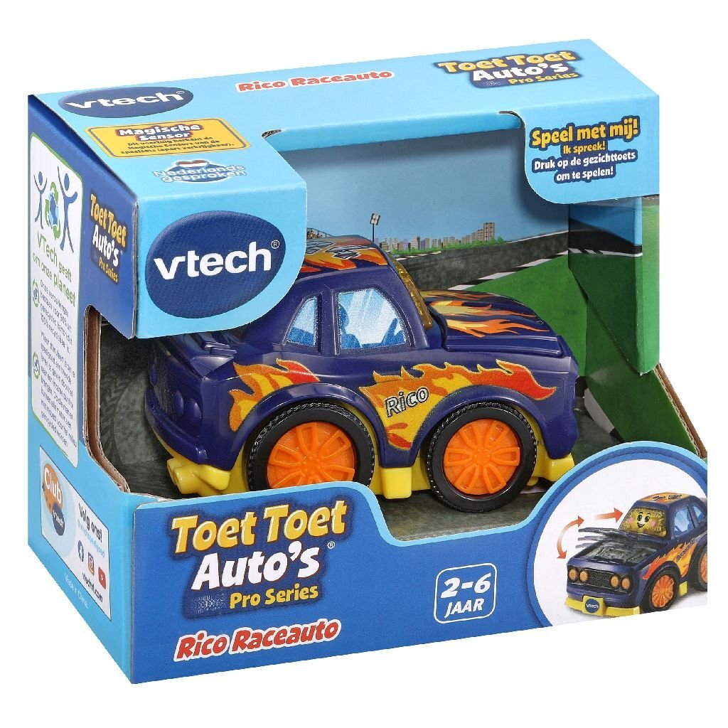 VTech Toot Toot Rico Race Car with Light and Sound - Suitable for Children 2+