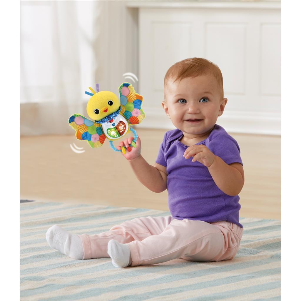 VTech Baby Flutter and Whistle Rattle with Light and Sound - Suitable for Children 0.25 to 2 Years