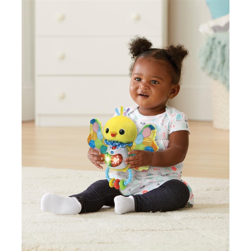 VTech Baby Flutter and Whistle Rattle with Light and Sound - Suitable for Children 0.25 to 2 Years