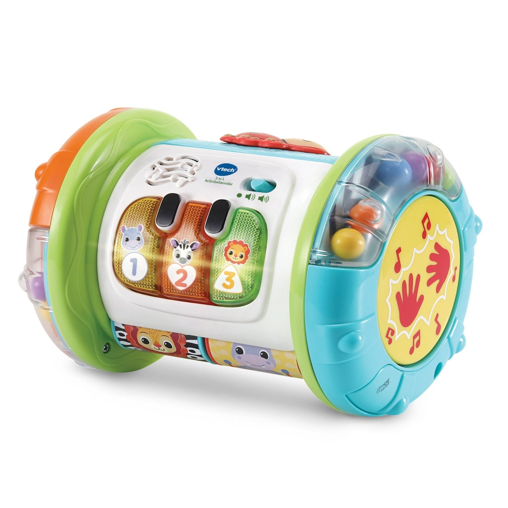 VTech Baby 3-in-1 Activity Roller with Light and Sound - Suitable for Children 0.25+