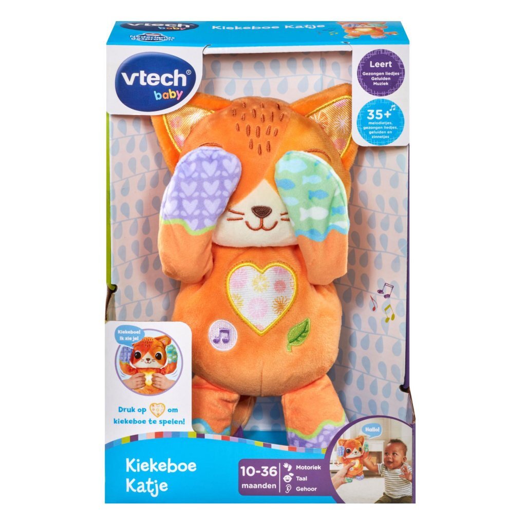 Vtech Baby Peek-a-Boo Plush Kitten with Light and Sound