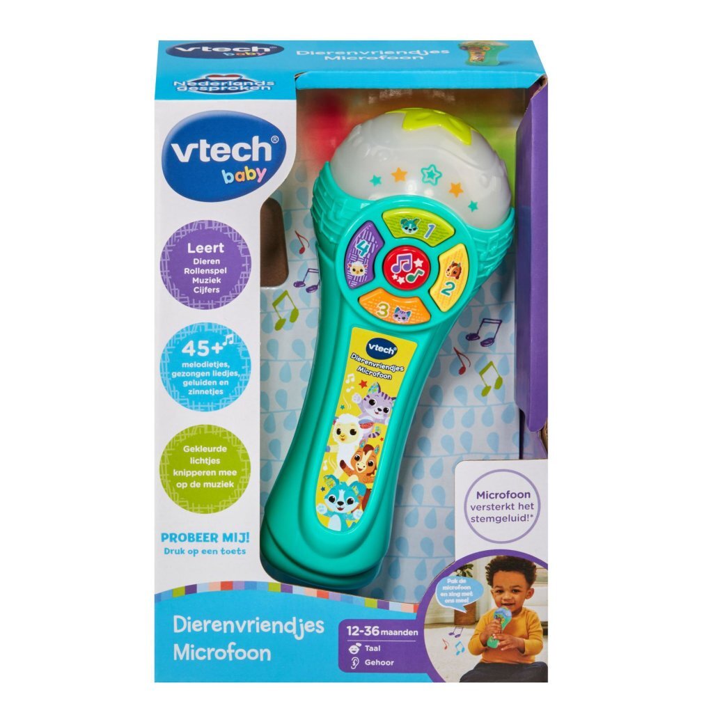 VTech Baby Animal Friends Microphone + Light and Sound