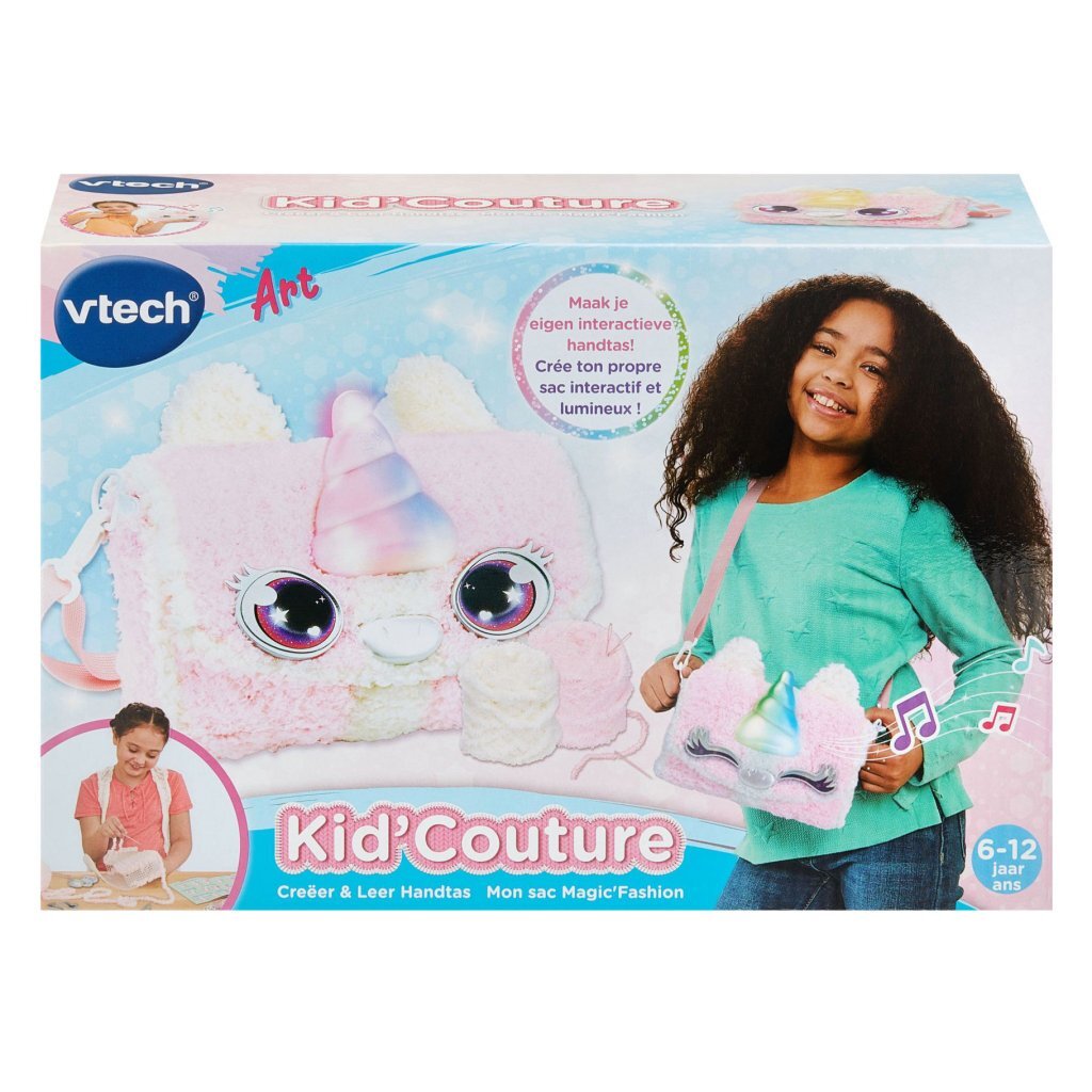 VTech Kid'Couture Unicorn Cre&euml;er &amp; Leer Handtas + Licht en Geluid Wit/Roze