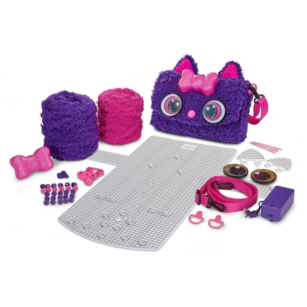 VTech Kid's Couture Cat Creeper & Leather Handbag Light and Sound Purple/Pink