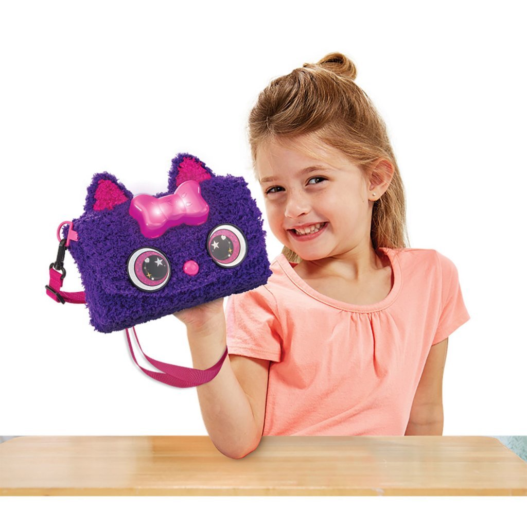 VTech Kid's Couture Cat Creeper & Leather Handbag Light and Sound Purple/Pink