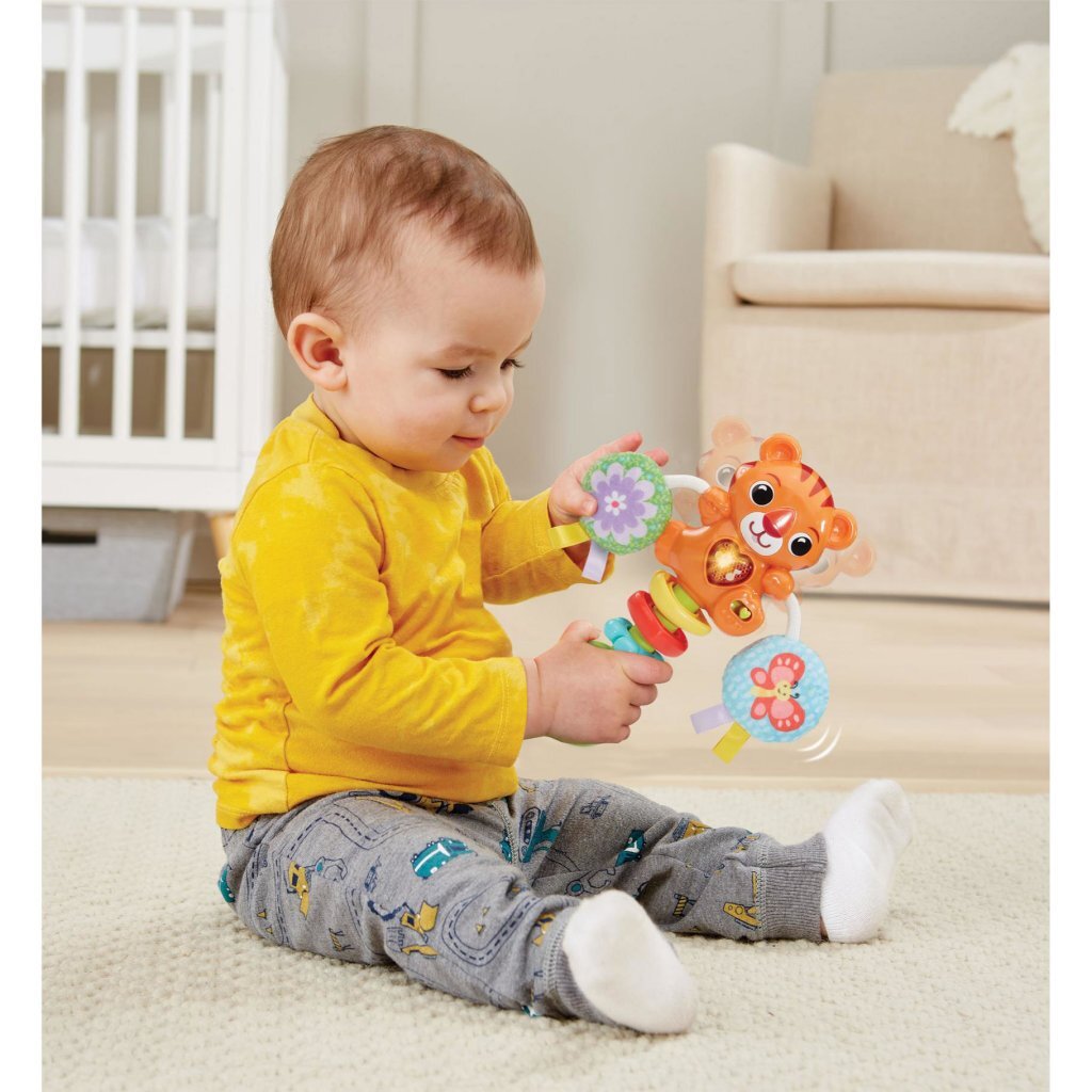 VTech Baby Premium Collection Tiger Rattle + Light and Sound