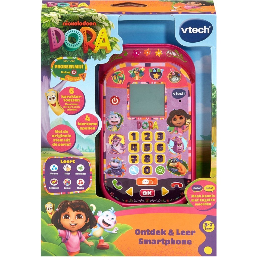 VTech Dora Discover & Learn Smartphone - Light and Sound - Educational Toy