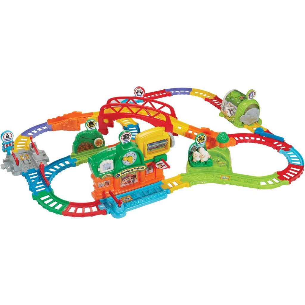 VTech Toot Toot Adventure Train Set with Lucas Locomotive + Light and Sound