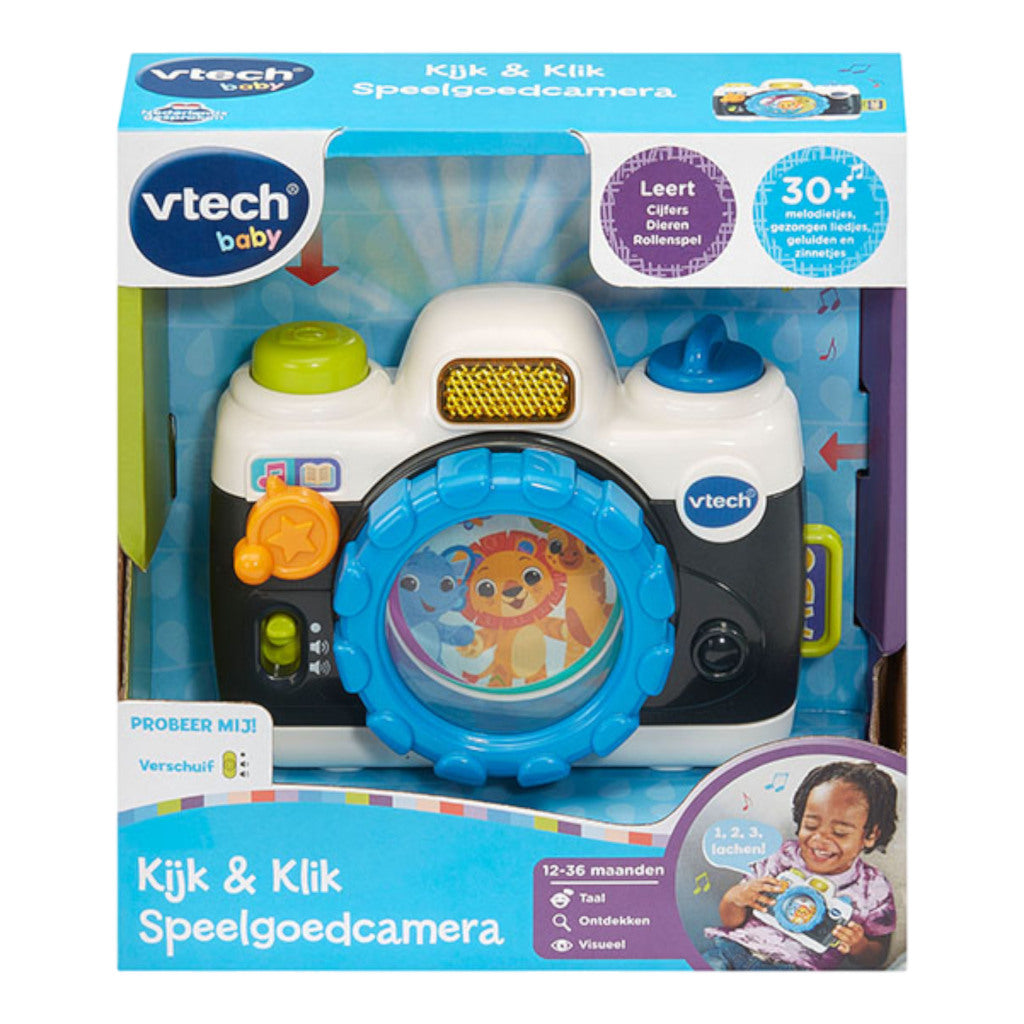 VTech Baby Kijk en Klik Speelgoedcamera + Licht en Geluid