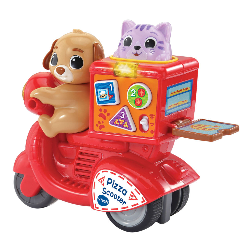 VTech Baby Press and Go Pizza Scooter + Light and Sound