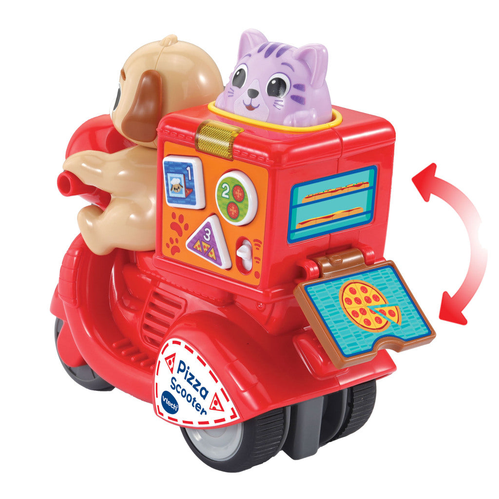 VTech Baby Press and Go Pizza Scooter + Light and Sound