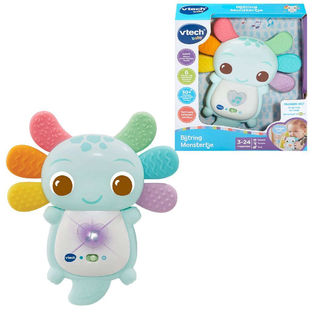 VTech Baby Teething Ring Little Monster with Light and Sound