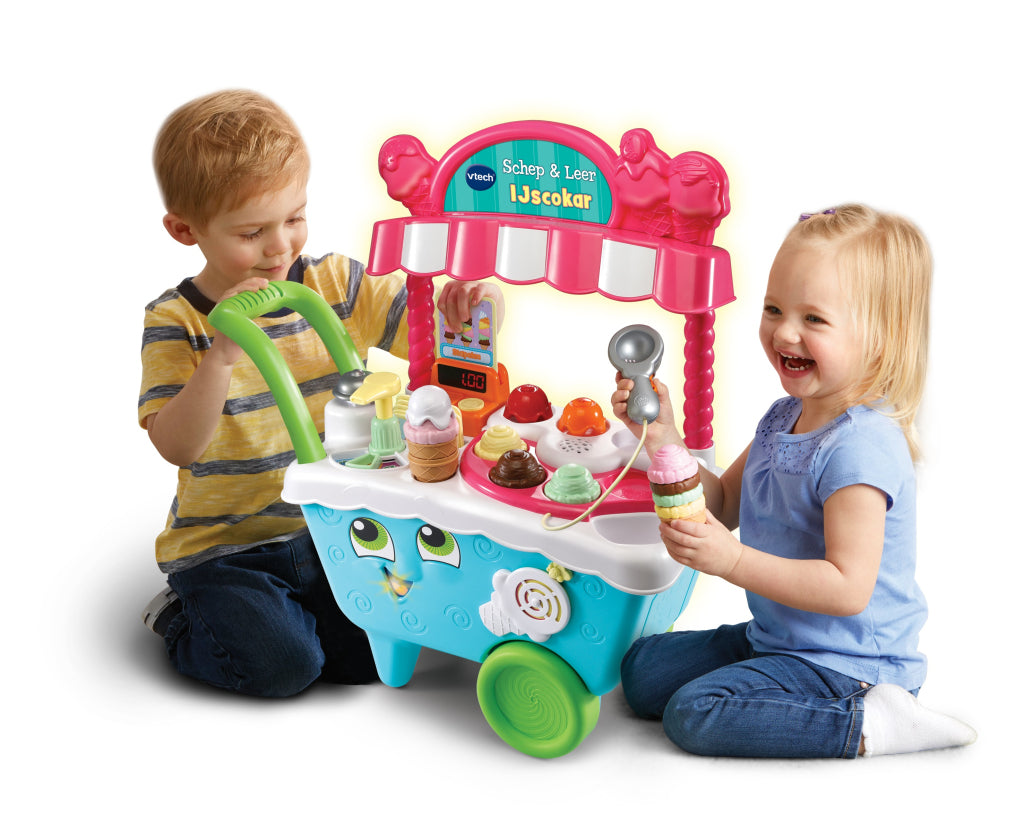 VTech Scoop and Learn Ice Cream Cart with Light and Sound - Suitable for Children 2 to 5 Years