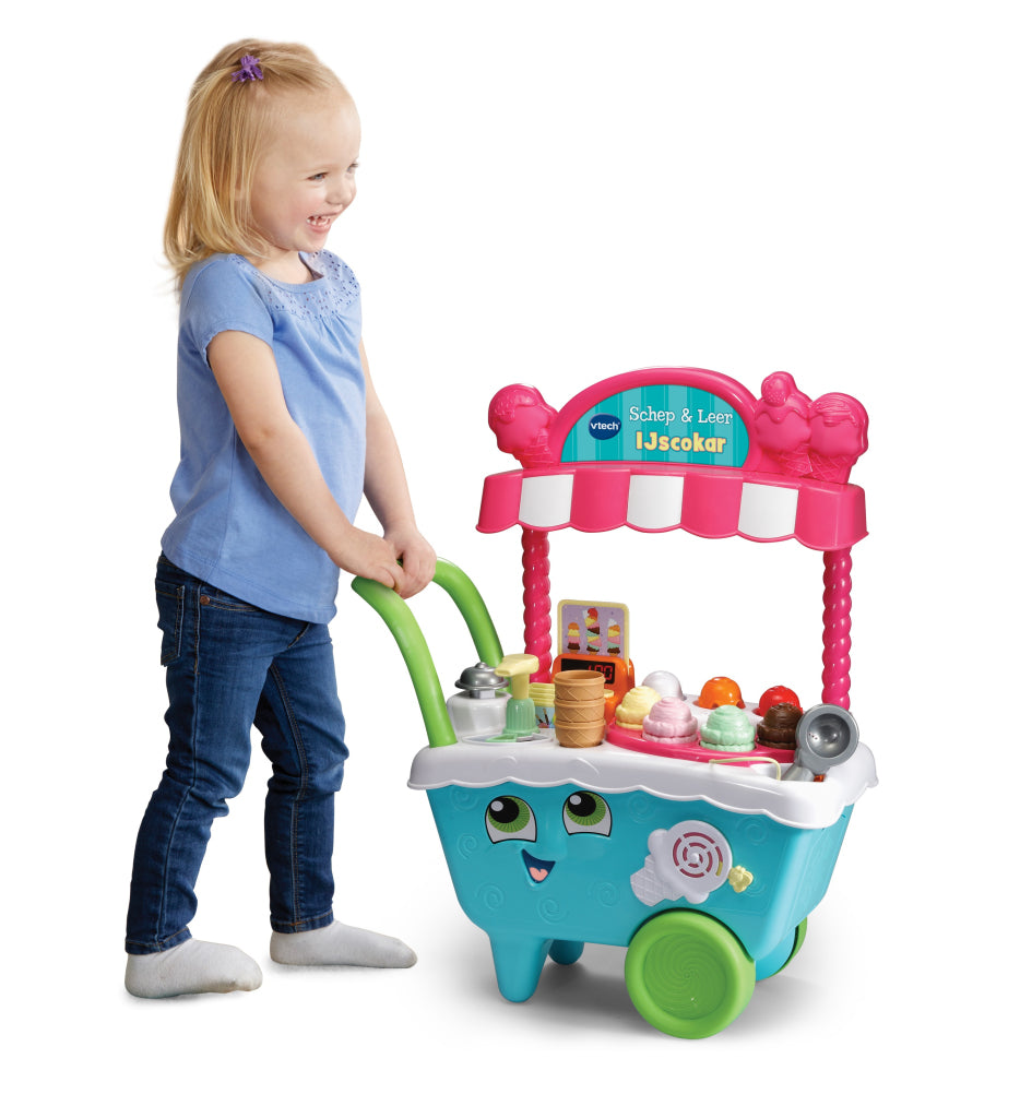VTech Scoop and Learn Ice Cream Cart with Light and Sound - Suitable for Children 2 to 5 Years