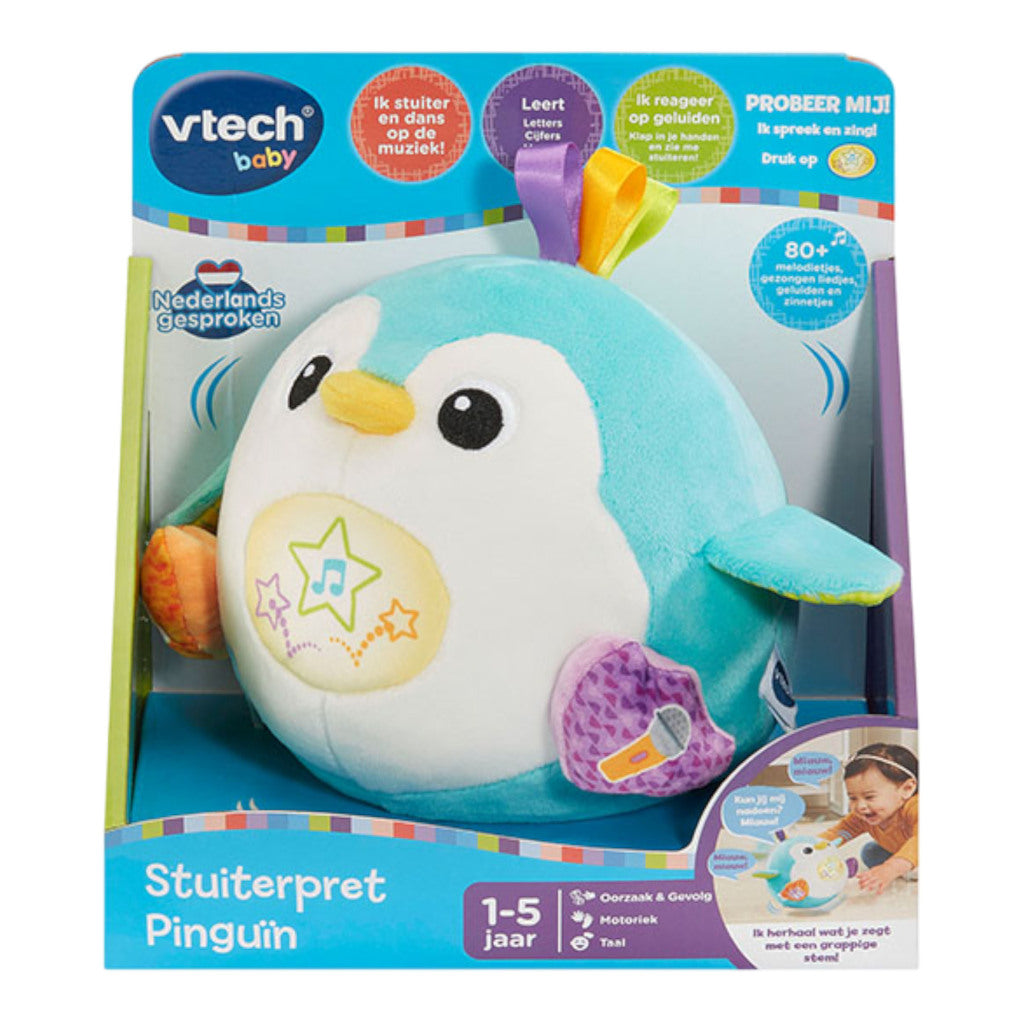 VTech Baby Stuiterpret Pingu&iuml;n + Licht en Geluid