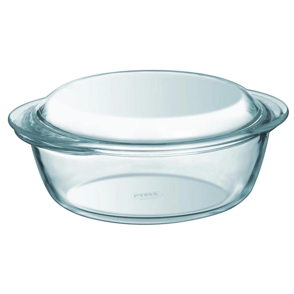 Pyrex Oven Dish With Lid 1.6 L And 0.5 L - Borosilicate Glass, Dishwasher Safe