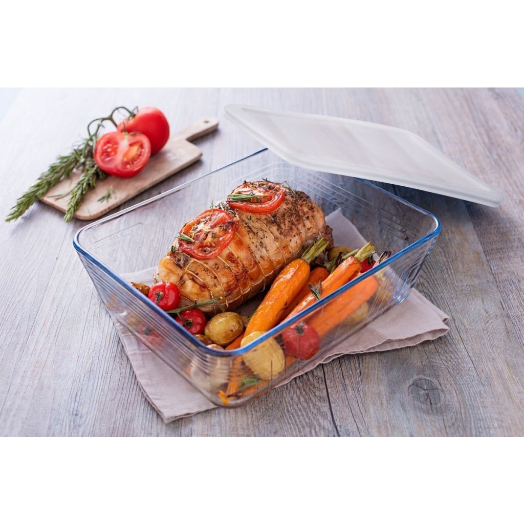 Pyrex Cook & Freeze Classic Glass Oven Dishes 1.5+2.6 L Transparent