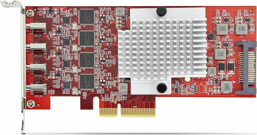 StarTech.com 4-Port USB Type-C PCIe Card - USB-C 10Gb - 4x Controllers - TAA - P10Q4C-USB-CARD-LP