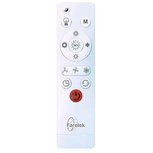 AIR-LIGHT CROWN - Ventilateur de plafond blanc Ø40cm 95W avec couronne d'éclairage LED afbeelding 4