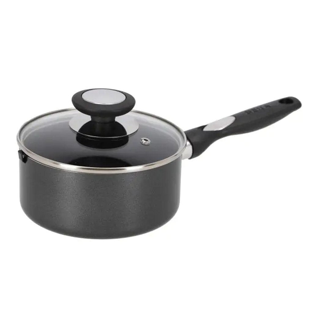 Beka Pro Induc Steelpan with Glass Lid 16 cm Black