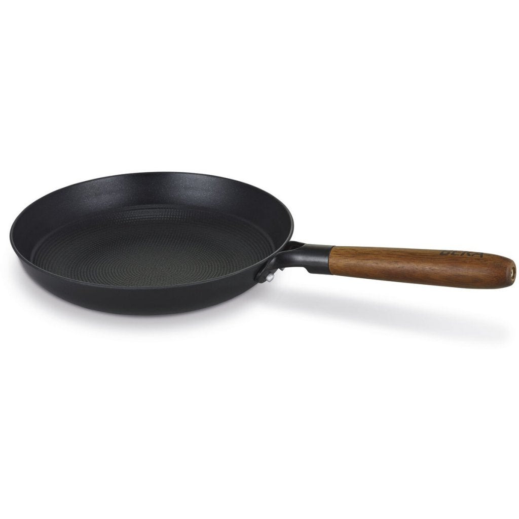 Beka Mandala Frying Pan Black - 24 cm Wooden Handle, PFAS-free