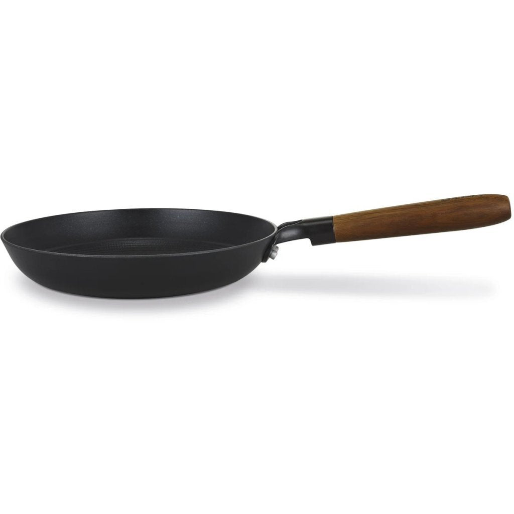 Beka Mandala Frying Pan Black - 24 cm Wooden Handle, PFAS-free