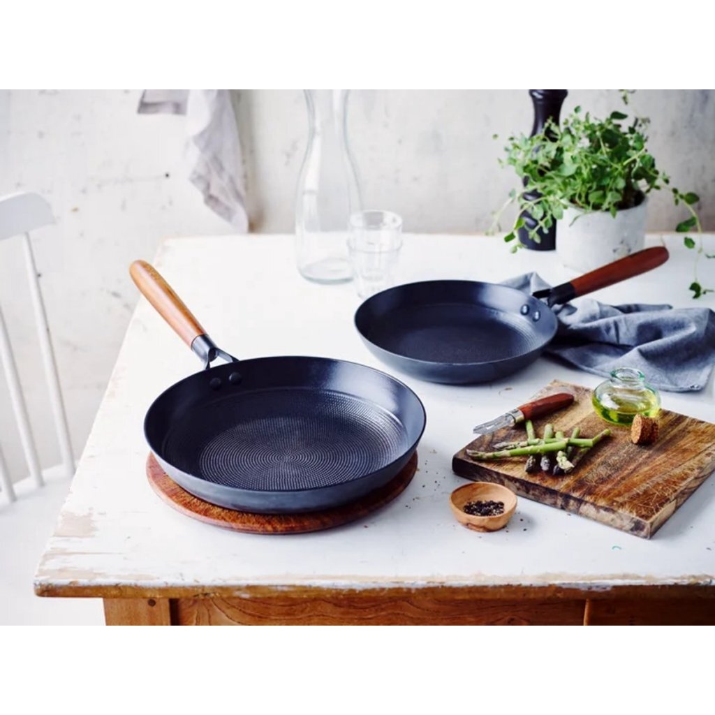 Beka Mandala Frying Pan Black - 28 cm Wooden Handle, PFAS-free