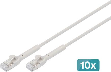 DIGITUS CAT 6A F-FTP Bendable Patch Cord, Copper, 5 m, 10 Pieces