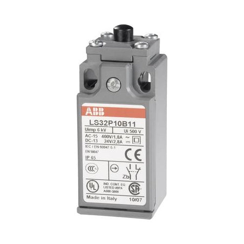 ABB Endschalter 400 V/AC 1.8 A Stößel tastend LS32P10B11 IP65 1 St. (1SBV010310R1211) afbeelding 1