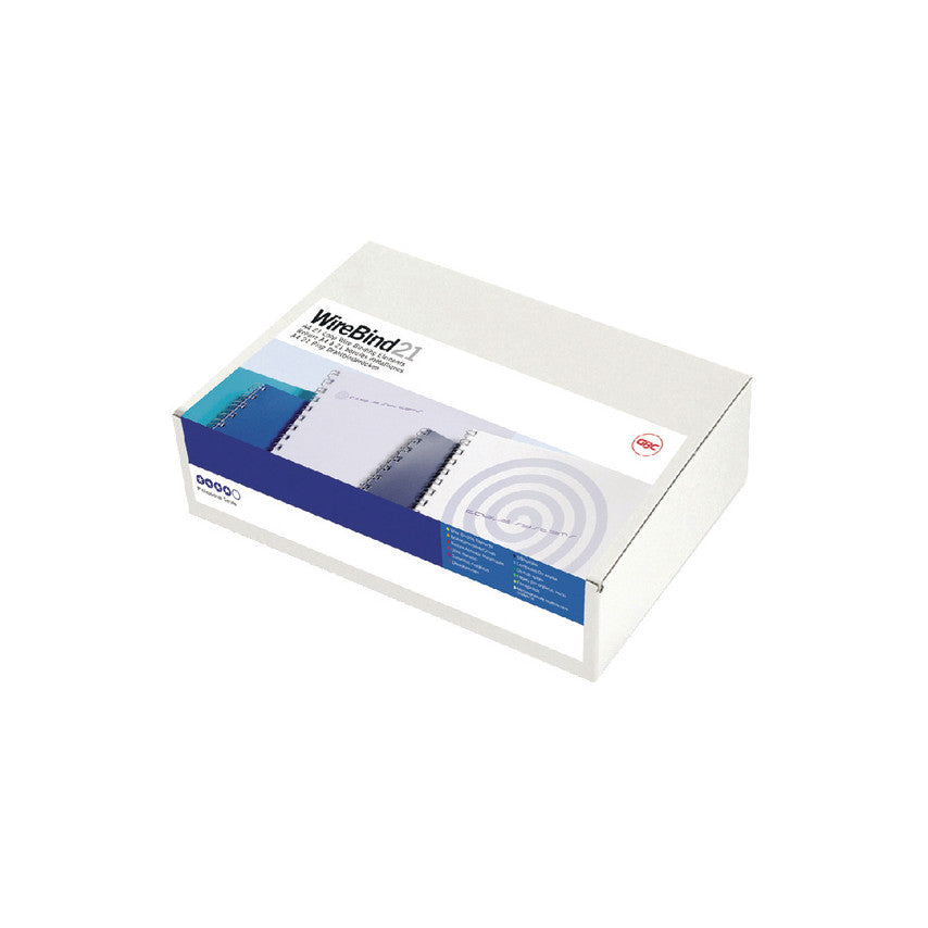 GBC MultiBind - Bindedraht - 6 mm - 21 Ringe - A4 (210 x 297 mm) - 55 Blätter - black - 100 Stck. - für MultiBind 220, 230, 230E, 420 (IB165023)