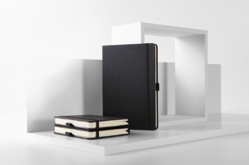 Sigel Conceptum Notebook DIN A4 Portrait Lined 97 Sheets Black Softwave Cover (CO112)