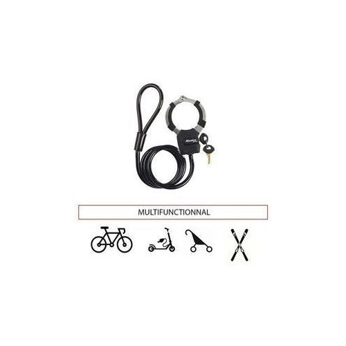 Antivol Masterlock Antivol Menottes Trottinettes Street Cuff - Noir afbeelding 2