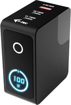 i-tec 100W Intelligent Multiport USB Charger 2x USB-C 1x USB-A LCD (CHARGER-INTG100W)