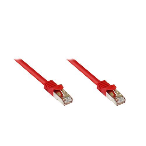 Good Connections® RJ45 Patch Cable - Cat.7 - S/FTP - 25 m - Red (8070R-250R) 600MHz