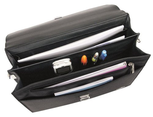Wedo Ladies Flap-Over Briefcase Cosmetic Bag Black (585201)