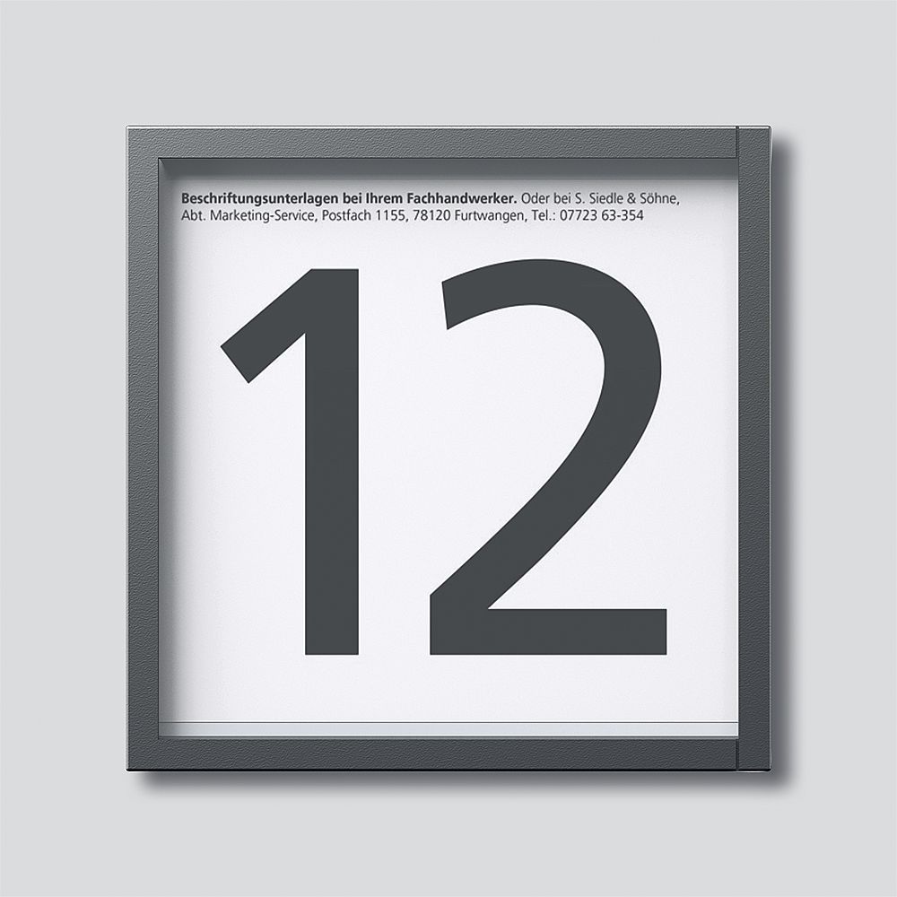 S. Siedle & Soehne Information Module IM 612-0 DG Dark Grey-Mica 200038801-00