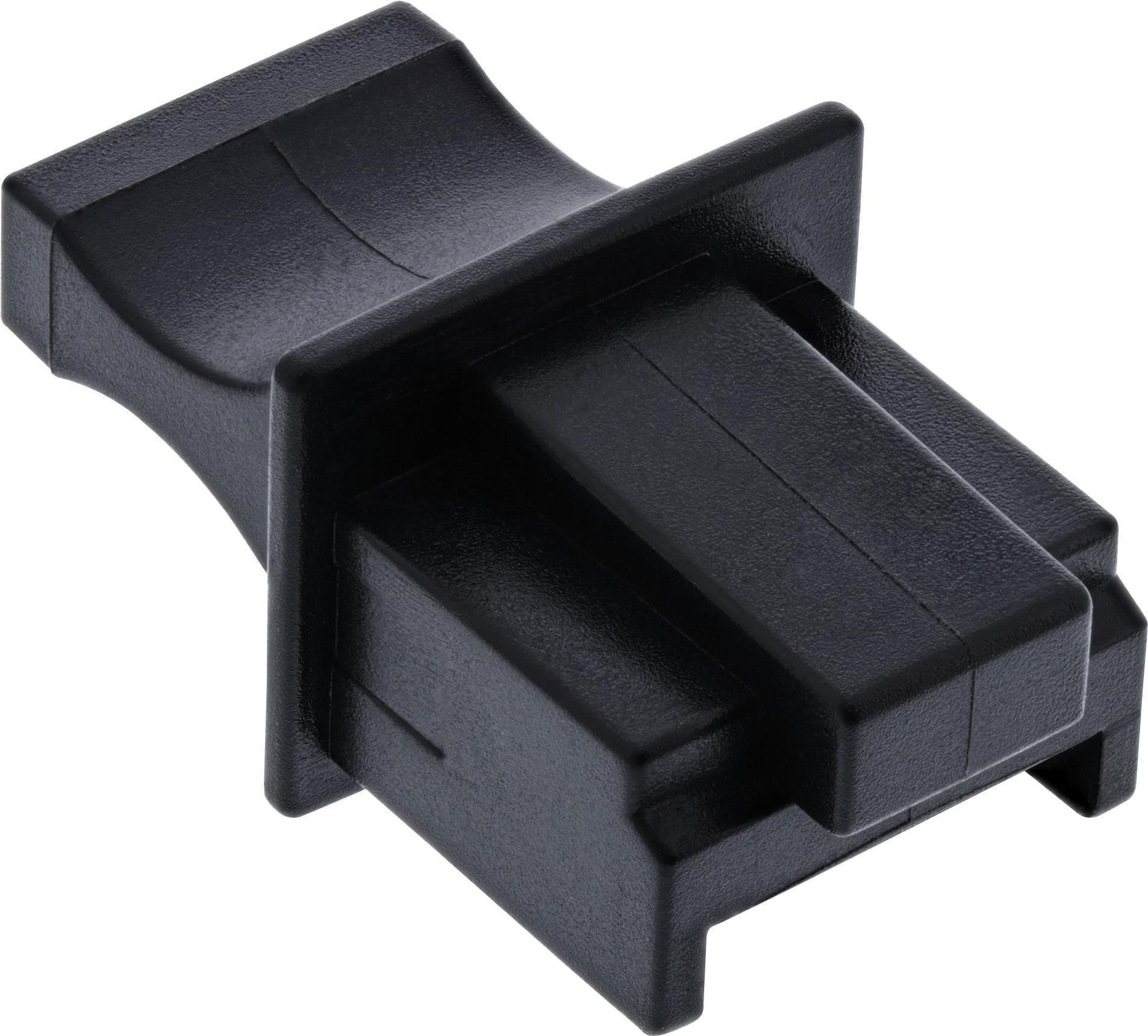 INLINE Dust Cover for RJ45 Socket Black Pack of 100 (59942E)