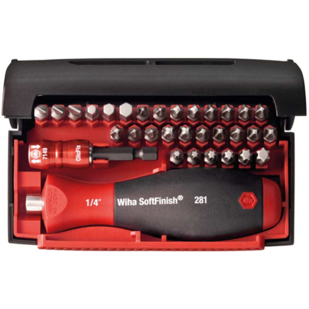 Wiha 32-Piece Bit Set Bit Collector Slotted Phillips Pozidriv Hex (34686)