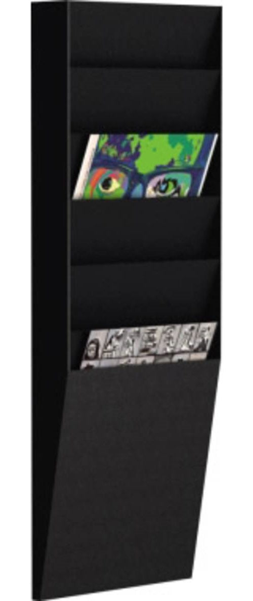 PaperFlow A4V1x6.01 Zeitschriftenständer Polystyrene black (A4V1X6.01) afbeelding 1