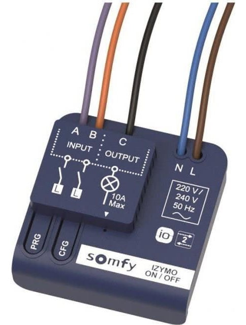 SOMFY 1822649 Unterputz-Empfänger Licht An/Aus io (1822649) afbeelding 1