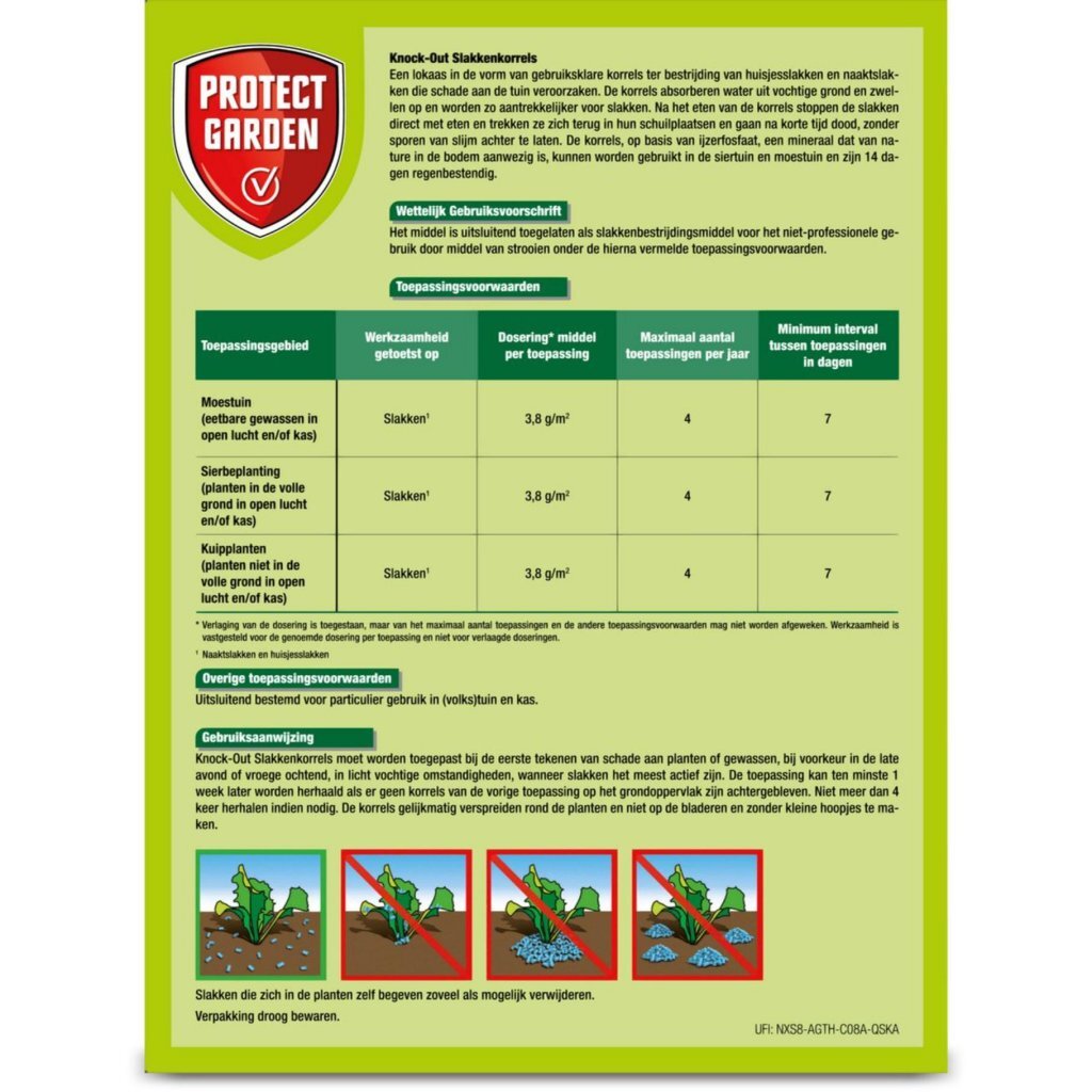 Protect Garden Knock-Out Slug Pellets 1 kg