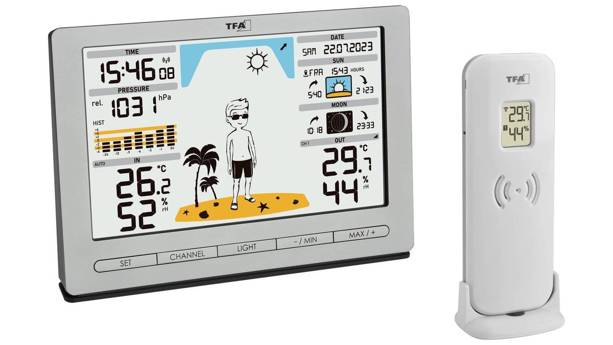 TFA METEO JACK Wireless Weather Station Silver