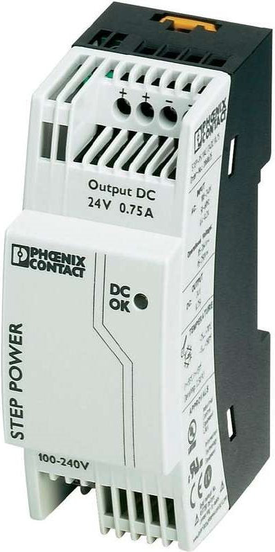 Phoenix Contact 2868635 18W DIN Rail Power Supply 24V DC 0.75A