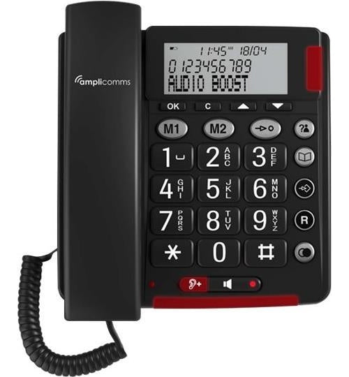 Audioline Amplicomms BigTel 48 Plus - Telefon mit Schnur - Dunkelgrau (ATL1423891) afbeelding 1